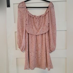 Pink All in Favor Flowy Short Dress Women's Medium